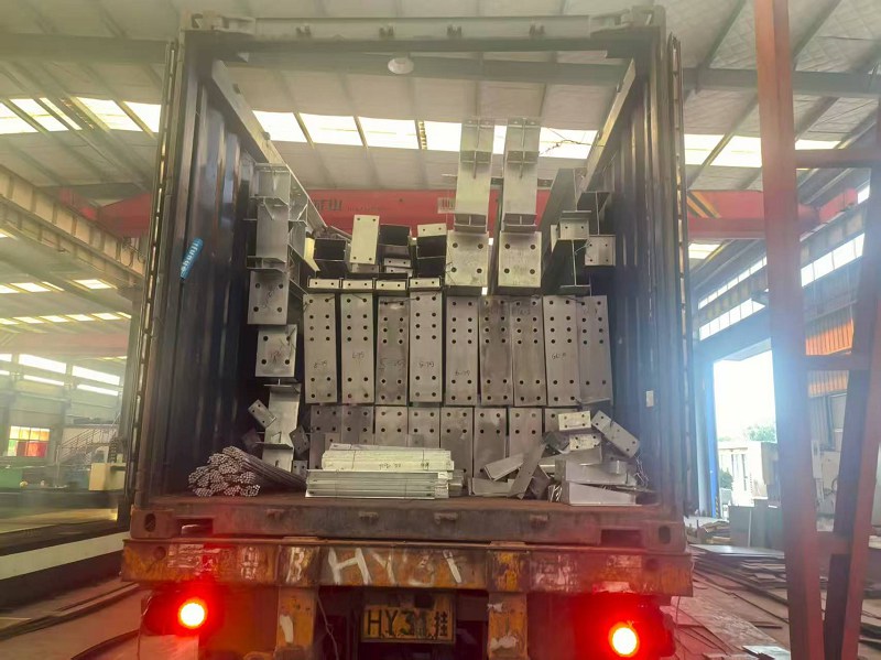 Struktur keluli tersuai Tumbuhan Galvanized Dihantar ke Kepulauan Falkland